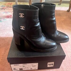 Chanel Black Boots